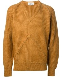 Mustard V-neck Sweater