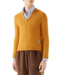 Gucci V Neck Wool Sweater