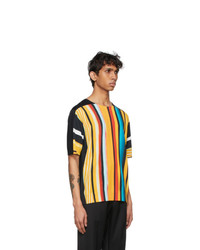 Dries Van Noten Multicolor Len Lye Edition Knit Neon Print T Shirt