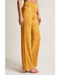 Forever 21 Faux Suede Wide Leg Pants