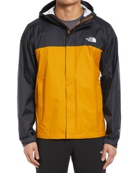 The North Face Venture 2 Hooded Waterproof Rain Jacket In Citrine Yellowtnf Black At Nordstrom