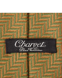 Charvet Herringbone Silk And Wool Blend Tie
