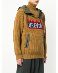 Kolor Patch Hooded Sweater