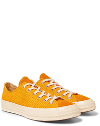 Converse 1970s Chuck Taylor All Star Suede Trimmed Woven Sneakers