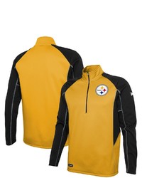 New Era Gold Pittsburgh Ers Combine Authentic Two A Days Half Zip Jacket At Nordstrom