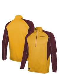 New Era Gold Washington Football Team Combine Authentic Two A Days Half Zip Jacket At Nordstrom