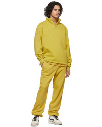 Les Tien Yellow Half Zip Yacht Sweatshirt