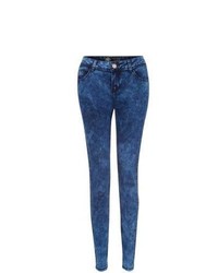 New Look 32in Blue Acid Wash Skinny Jeans