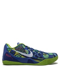 Navy and Green Athletic Shoes
