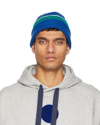 Navy and Green Beanie