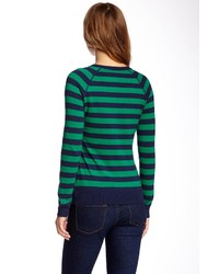 Kersh Press Kersh Striped Raglan Sleeve Sweater