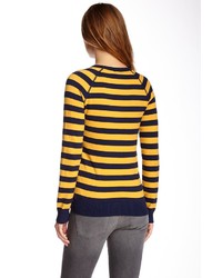 Kersh Press Kersh Striped Raglan Sleeve Sweater