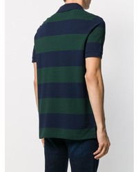 lacoste live Embroidered Logo Striped Polo Shirt