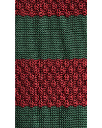 Burberry Striped Knitted Silk Tie