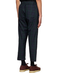 Comme des Garcons Homme Deux Navy Wool Polyester Trousers
