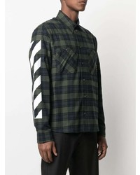 Off-White Diag Checked Flannel Shirt