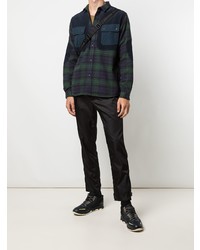 White Mountaineering Checked Elbow Patch Shirt