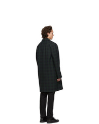 A.P.C. Green And Navy New England Coat