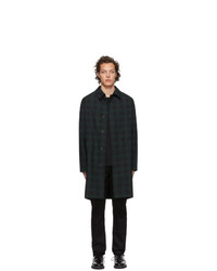 A.P.C. Green And Navy New England Coat