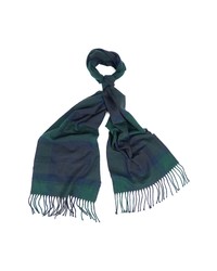 Barbour Galingale Plaid Scarf In Black Watch At Nordstrom