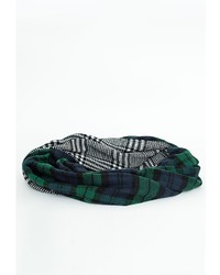 Missguided Naila Plaid Check Contrast Reversible Scarf Green