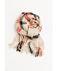 Urban Outfitters Brushed Plaid Blanket Scarf