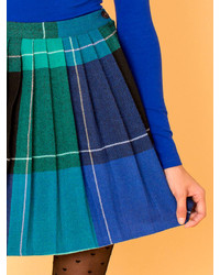 American Apparel California Select Originals Plaid Wool Mini Skirt