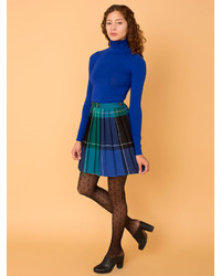 American Apparel California Select Originals Plaid Wool Mini Skirt