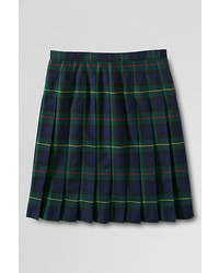 Lands' End Plaid Pleated Skirt