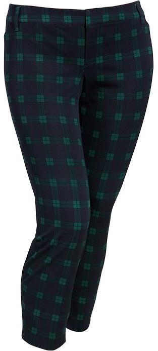 old navy green plaid pants