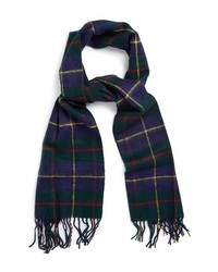 Navy and Green Scarf