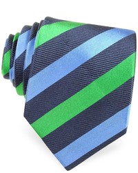 Forzieri Three Toned Striped Woven Silk Tie