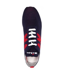 Kiton Logo Knitted Sneakers