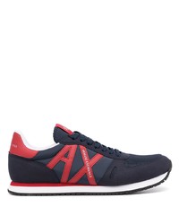Armani Exchange Logo Patch Lace Up Sneakers