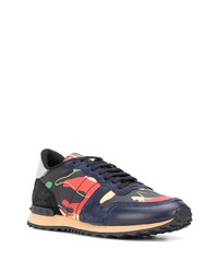 Valentino Garavani Rockrunner Camouflage Print Sneakers