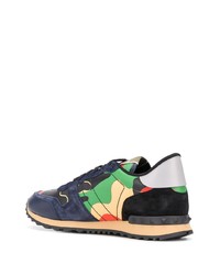 Valentino Garavani Rockrunner Camouflage Print Sneakers