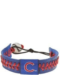 Gamewear Chicago Cubs Leather Baseball Bracelet