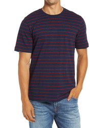 Navy and Red Crew-neck T-shirt