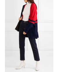By Malene Birger Two Tone Ribbed Knit Cardigan
