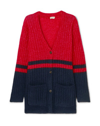 By Malene Birger Two Tone Ribbed Knit Cardigan