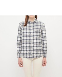 Uniqlo Flannel Print Long Sleeve Shirt
