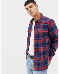 Levi's Jackson Check Flannel Shirt In Navyred