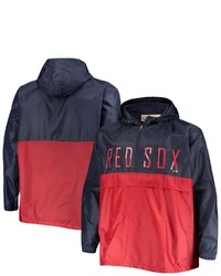 PROFILE Navyred Boston Red Sox Big Tall Split Body Anorak Half Zip Jacket At Nordstrom