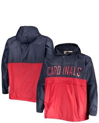PROFILE Navyred St Louis Cardinals Big Tall Split Body Anorak Half Zip Jacket At Nordstrom