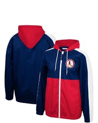 Mitchell & Ness Navyred St Louis Cardinals Game Day Full Zip Windbreaker Hoodie Jacket At Nordstrom