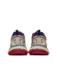 Balenciaga Blue And Red Track2 Sneakers