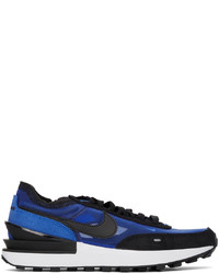 Nike Blue Black Waffle One Sneakers