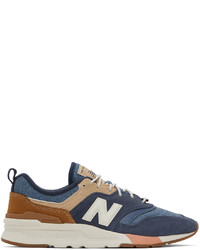 New Balance Blue Brown 977h Sneakers