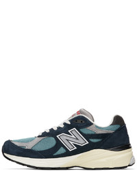 New Balance Blue Navy Made In Usa 990v3 Sneakers