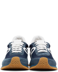 Loewe Blue Suede Flow Runner Sneakers